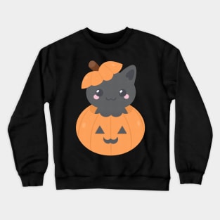 Pumpkin Cat Crewneck Sweatshirt